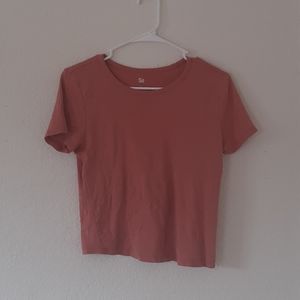 Peachy pink crop top